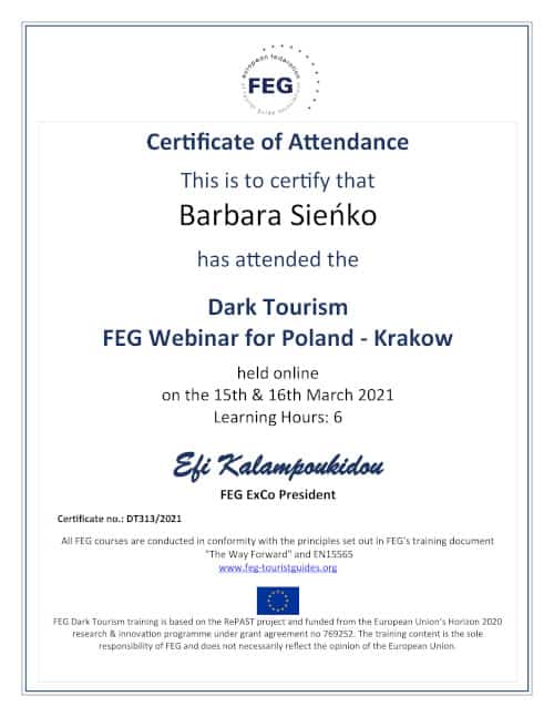 Dark Tourism FEG